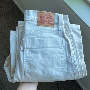 Levi's Light Gray Flare & Wide Leg Jeans